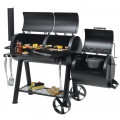 Allemand Outdoor Heavy Duty Charcoal BBQ Grill &amp; Smoker
